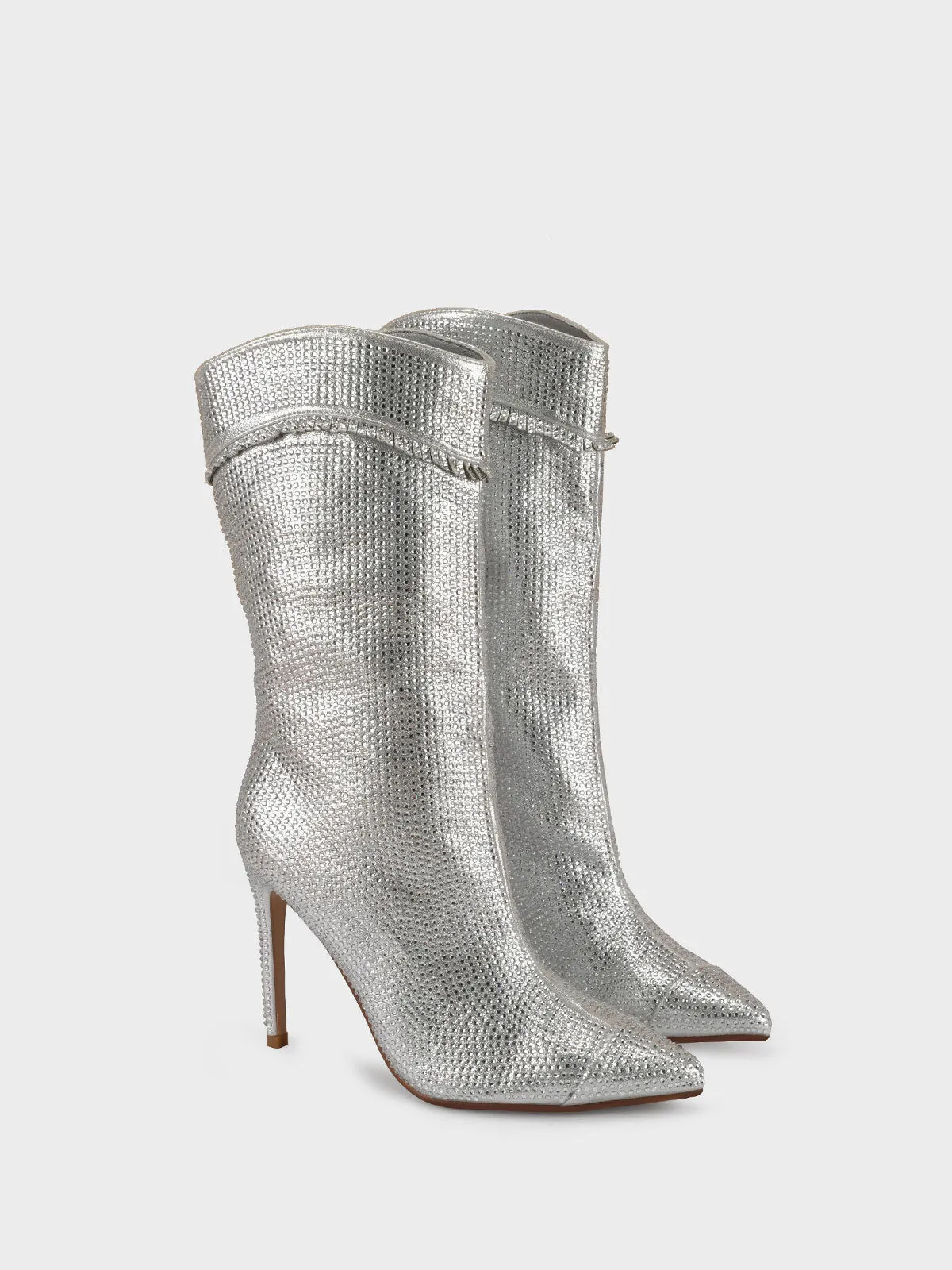 Women "GIANNI" Pointed Toe Fringe Long Boots