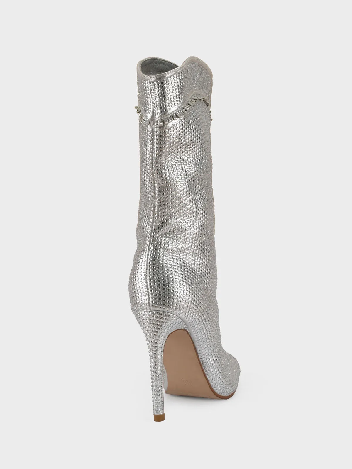 Women "GIANNI" Pointed Toe Fringe Long Boots