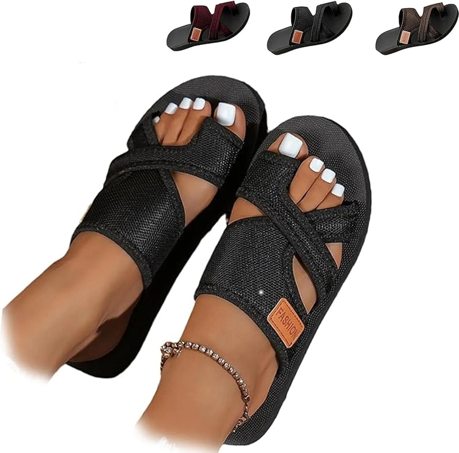 Women's Comfortable Breathable Mesh Flip Flops, Breathable Mesh Sandals, with Arch Support Comfortable Beach Sandals